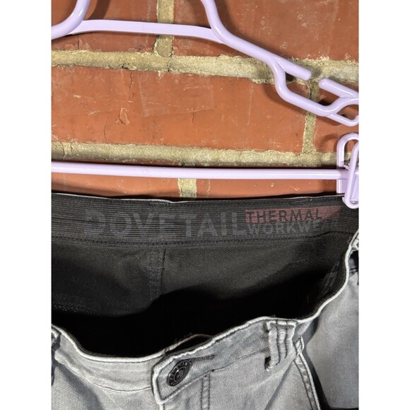Dovetail Workwear Maven X Thermal Denim Grey Womens Pants Size 6 Inseam 27.5 - Picture 6 of 10